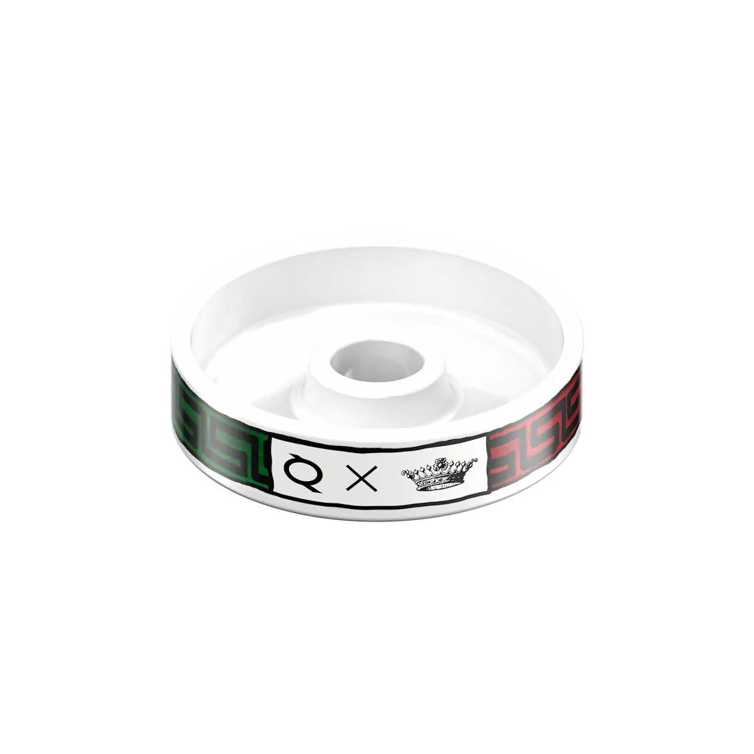 RAAS x OLLA hookah bowl, Italia colourway, hand-painted in Florence