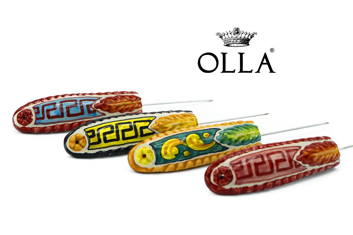 ANTICO FOGLIA NERO FOIL POKER - Olla Bowls