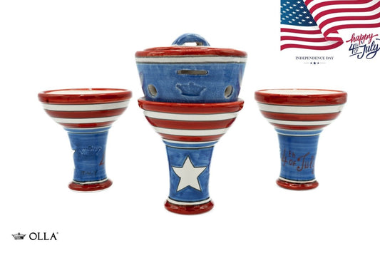 USA FLAG "4th July edition" (10 Pcs available only in US reseller) - Olla Bowls