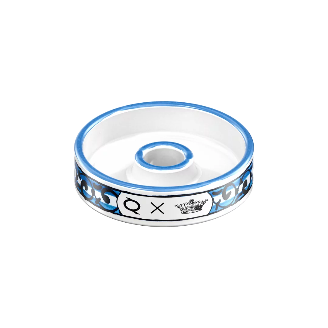 RAAS x OLLA hookah bowl, Capri colourway, hand-painted in Florence